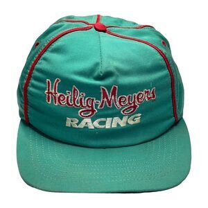 SKM Aqua Embroidered Bobby Hillin Jr. Nascar Heilig Meyers Racing Snapback Hat